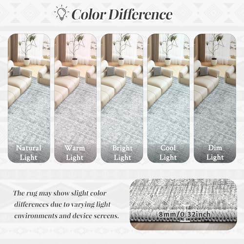 Living Room Rugs 9x12 (Grey / 9' x 12' (Rectangular))