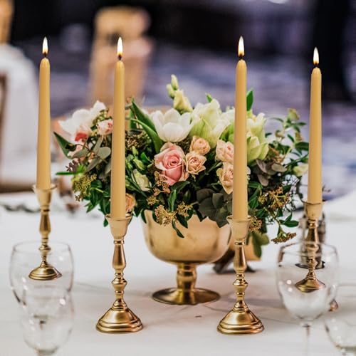 0.87×10 Inch Wax Yellow Taper Candles (wax yellow)