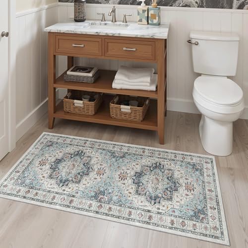 Washable Area Rug 2x4 (Blue / 2' x 4' (Rectangular))