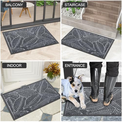 Waterproof Front Doormat (Grey / 71" X 47")