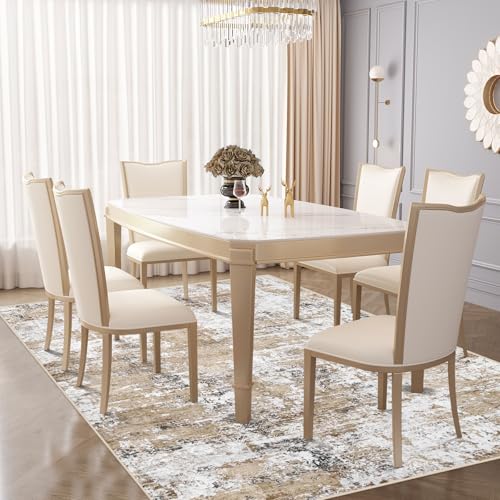5x7 Area Rugs for Living Room (Beige / 5' x 7' (Rectangular))