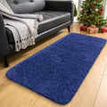 2x4 Machine Washable Runner Rugs for Hallway (2x4 Ft / Navy Blue)