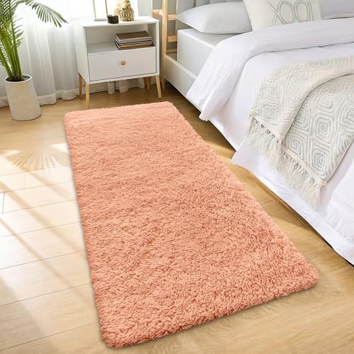 2x6 Machine Washable Runner Rugs for Hallway (2x6 Ft / Muted Orange)