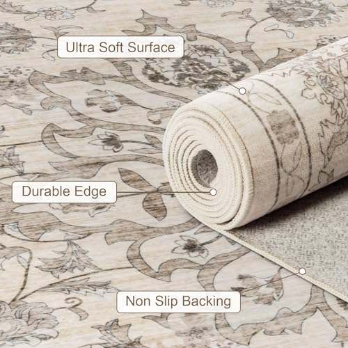 2x3 Area Rugs Living Room (Brown Beige / 2' x 3' (Rectangular))
