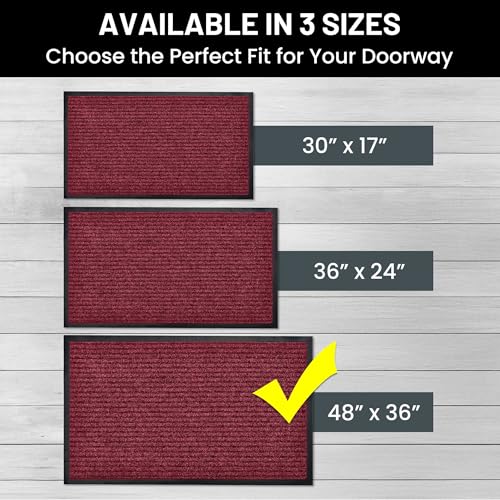 Front Door Mat (48" x 36" / Red)