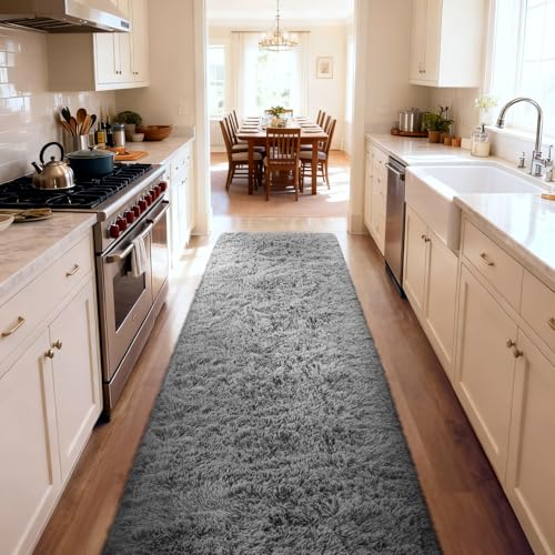 2x10 Runner Rug for Hallway (1- Grey / 2' x 10' (Rectangular))