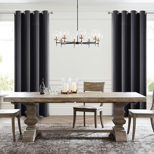 Custom Blackout Curtain for Bedroom and Living Room (Custom / Dark Grey)
