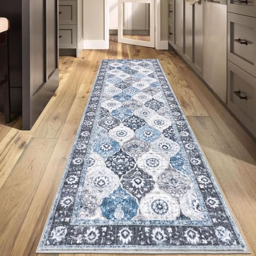 HEBE Hallway Runner Rug 2'8''x8' (Multi-blue / 2'8" x 8' (Rectangular))