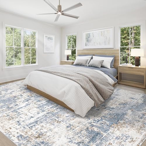 9x12 Area Rug for Living Room (Blue / 9' x 12' (Rectangular))