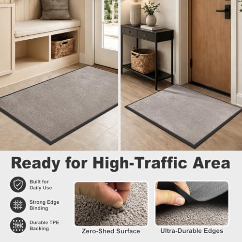 Super Absorbent Front Door Mat (Beige / 3' x 5' (Rectangular))