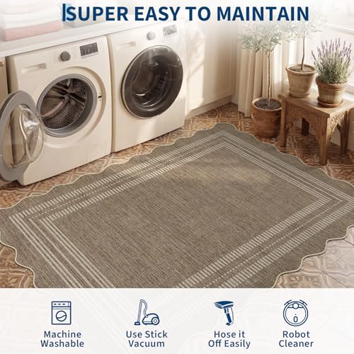 5x7 Brown Area Rug (Jute-brown / 5' x 7' (Rectangular))