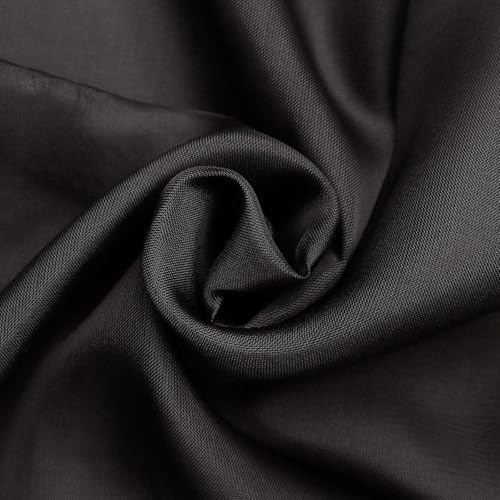 Basic Rod Pocket Sheer Voile Window Curtain Panels White 1 Pair 2 Panels 70 Width 108 Inch Long for Kitchen Bedroom Children Living Room Yard (Black / 70"W x 108"L (Pack of 2))