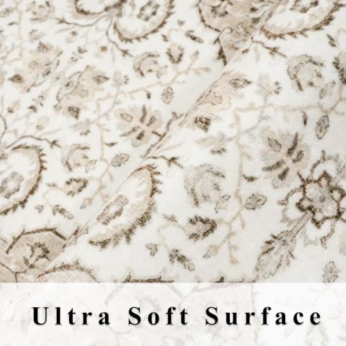 HY HAOYUNLAI Hallway Washable Runner Rug 2x10 Kitchen Entryway Slim Carpet (2' x 10' (Rectangular) / Ivory)