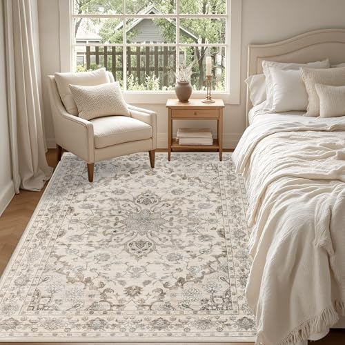 3x5 Area Rugs Living Room (Brown Beige / 3' x 5' (Rectangular))