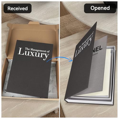 Decorative Books Set of 3 (Black-gray-beige / luxury)