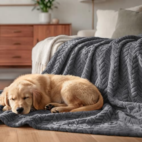 Soft Fleece Bed Blanket King Size (Dark Grey / King ( 90x104 IN ))