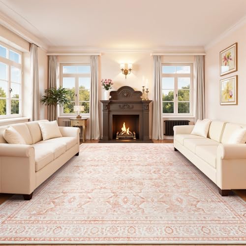 9x12 Area Rugs for Living Room (Pink / 9' X 12' (Rectangular))
