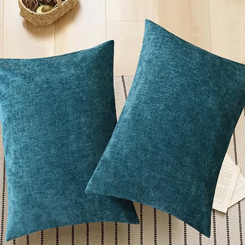 Decorative Standard Throw Pillow Covers 26 X 20 Inches Ocean Blue (26" x 20" (Pack of 2) / Ocean Blue)