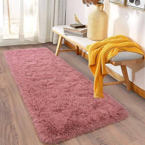 Soft Runner Rugs for Bedroom Hallway 2x5 Blush Pink (2' x 5' (1 pc) / Blush Pink)