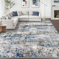 Area Rugs 8x10 for Living Room (Bluegreybrown / 8' x 10' (Rectangular))