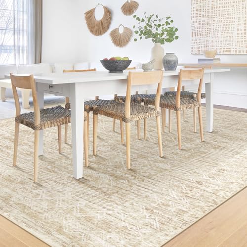 Washable Area Rug 5x7 (Beige / 5' x 7' (Rectangular))