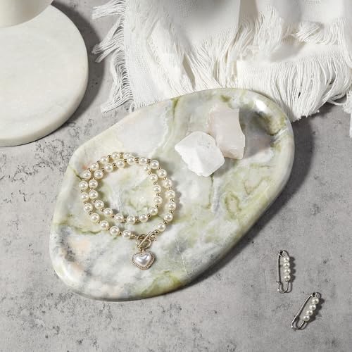 Luxury Natural Green Marble Vanity Tray (Bianco Palomino Green)