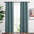 Blackout Greyish Blue Curtains & Drapes for Living Room (Greyish Blue / 37"W x 84"L (Pack of 2))