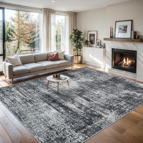 Area Rug Living Room (Dark Black / 4' x 6' (Rectangular))