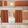 Half Curtain Tiers 36 inch Length (Burnt Orange / 34"W x 36"L (Pack of 2))