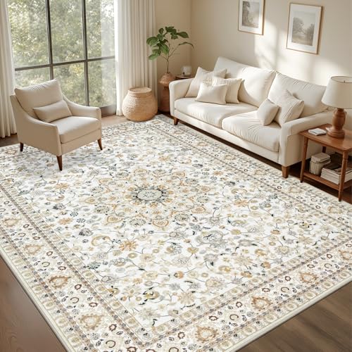 6x9 Area Rugs Living Room (Beige / 6' x 9' (Rectangular))
