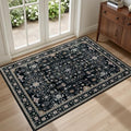 2x3 Area Rugs Living Room (Black / 2' x 3' (Rectangular))