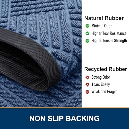Front Door Mat Outside Entrance (Blue / 71" X 47")