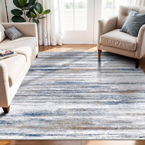 4x6 Rugs for Living Room (Navy/Grey / 4' x 6' (Rectangular))