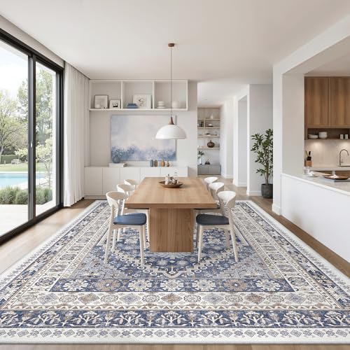 12x15 Area Rugs for Living Room (Blue/Beige / 12' x 15' (Rectangular))