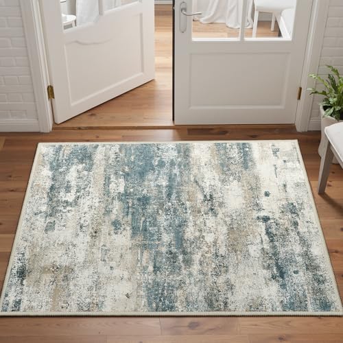 2x3 Area Rugs for Entryway (Navy Beige / 2' x 3' (Rectangular))