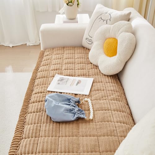 Couch Covers for Dogs Washable (Light Brown / 27.6" X 70.9")