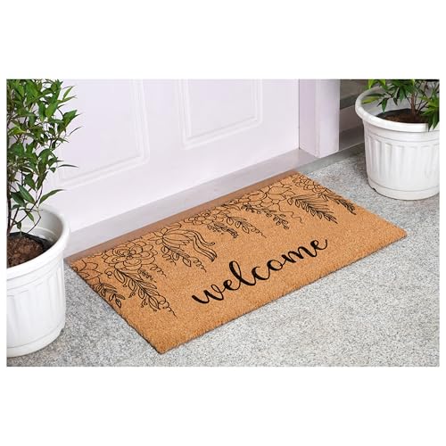 Floral Vine Welcome (Floral Vine Welcome / 2' x 3' (Rectangular))