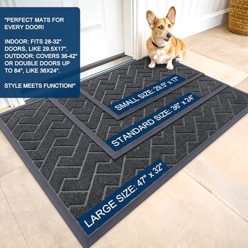 Front Door Mat Outside 59x23 (Grey / 59" x 23")