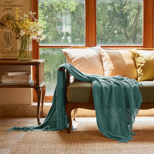 Throw Blanket for Couch (J-aqua / 60*80'')