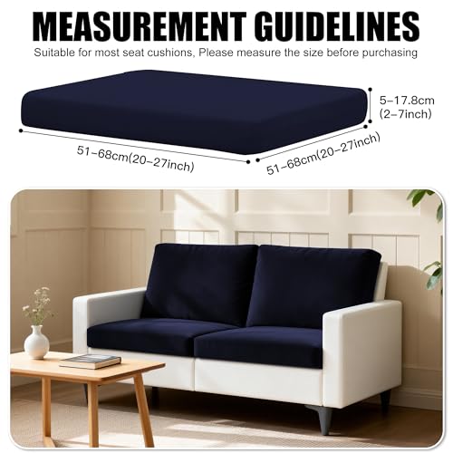 4Pcs Outdoor Cushion Covers (Navy Blue / 4PCS)