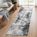 2x6 Washable Runner Rugs for Hallway (Black/Grey / 2' x 6' (Runner))