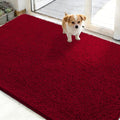 Dog Door Mat for Muddy Paws 50x30 (Red / 50" X 30")
