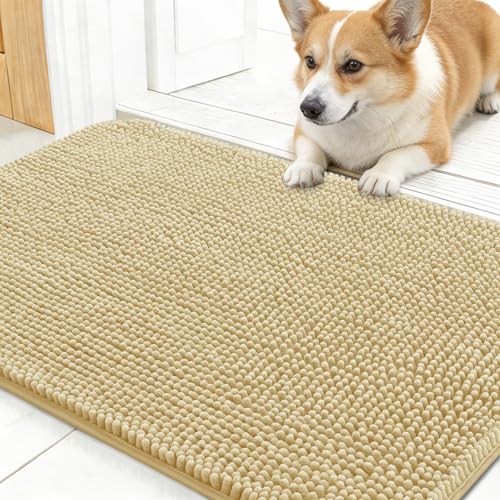 Dog Door Mat for Muddy Paws 24x16 (Sand / 24" X 16")