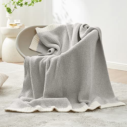 Buttery Grey Throw Blanket for Couch (Heather Grey / Throw (50"x60"))