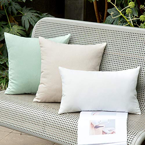 Decorative Outdoor Pillow Covers Waterproof 16x16 Beige (16" x 16" (Pack of 2) / Beige)