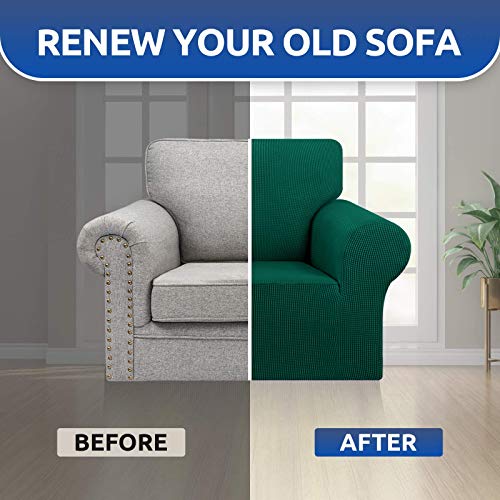 Stretch Chair Sofa Slipcover (Hunter / Small)