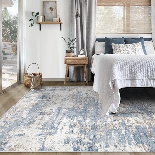 5x7 Area Rugs for Living Room (Blue / 5' x 7' (Rectangular))