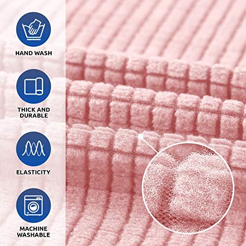 Stretch Oversized Couch Covers for Sofa Slipcover (Dusty Pink / X-Large)