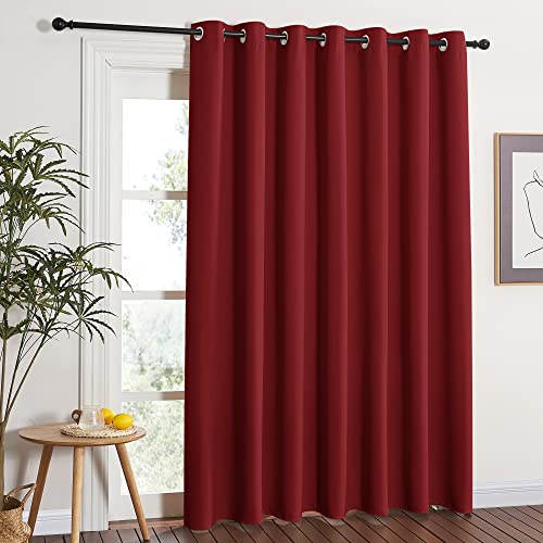Blackout Blinds for Sliding Door (Burgundy Red / 100"W x 84"L (Pack of 1))