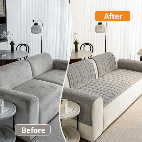 Couch Covers for Dogs (Light Grey / 1PC/27.6"x82.7")